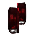 Spyder Spyder 9030567 Chrome Factory Style Tail Lights for 1992-1996 Ford Bronco F150 & F250; Red & Smoke S2Z-9030567